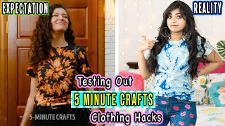 Testing Out Viral Fashion Hacks by 5 MINUTE CRAFTS Part 2