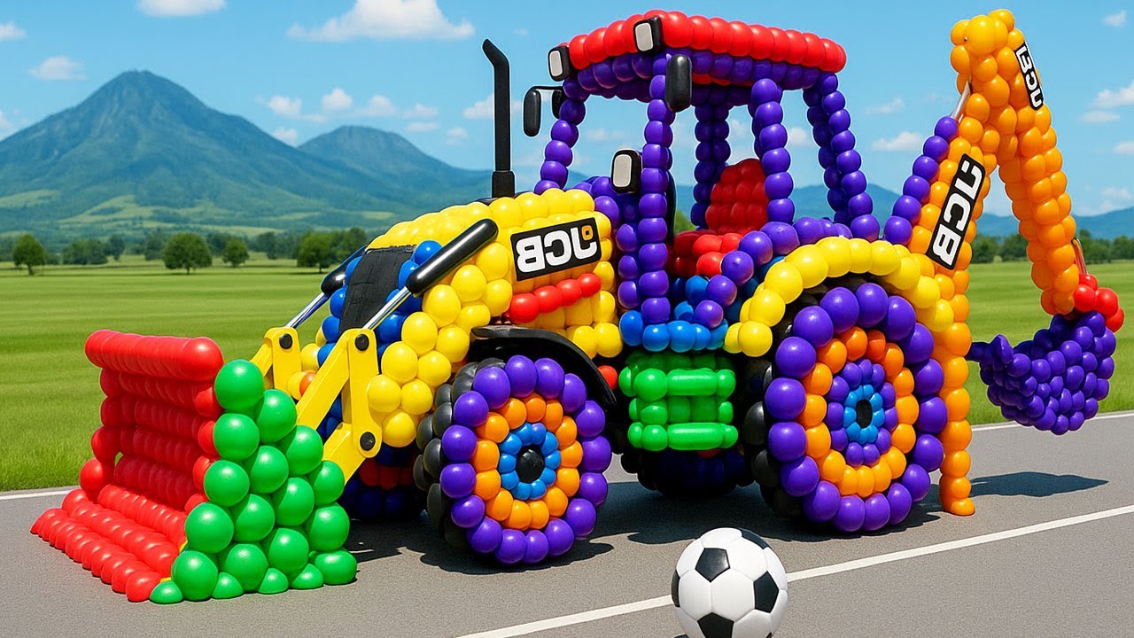 The Mascot Vibrato Assistant Jcb Placed On The Football Field Is