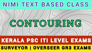 NIMI TEXT BASED ITI LEVEL CLASS IRRIGATION TERMS KERALA PSC CIVIL OVERSEER GR 3 PWD CONTOURING