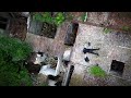 urbex on survole en drone des ruines d un ancien site industriel .