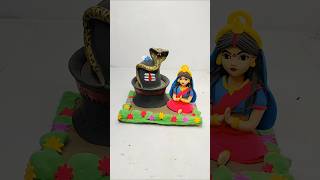 Parwati Maa Idol Making With Clay 🙏#diy #shorts #ytshorts #short