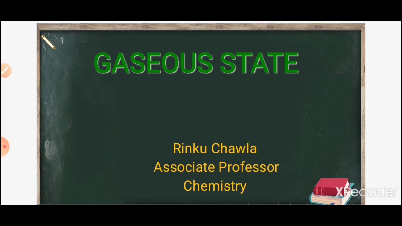 5. Derivation Of Gas Laws From Kinetic Gas Equation (GASEOUS STATE) Ll ...