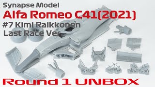 Synapse Model 1/20 Alfa Romeo C41(2021) #7 Kimi Raikkonen ROUND1 UNBOX(開封)