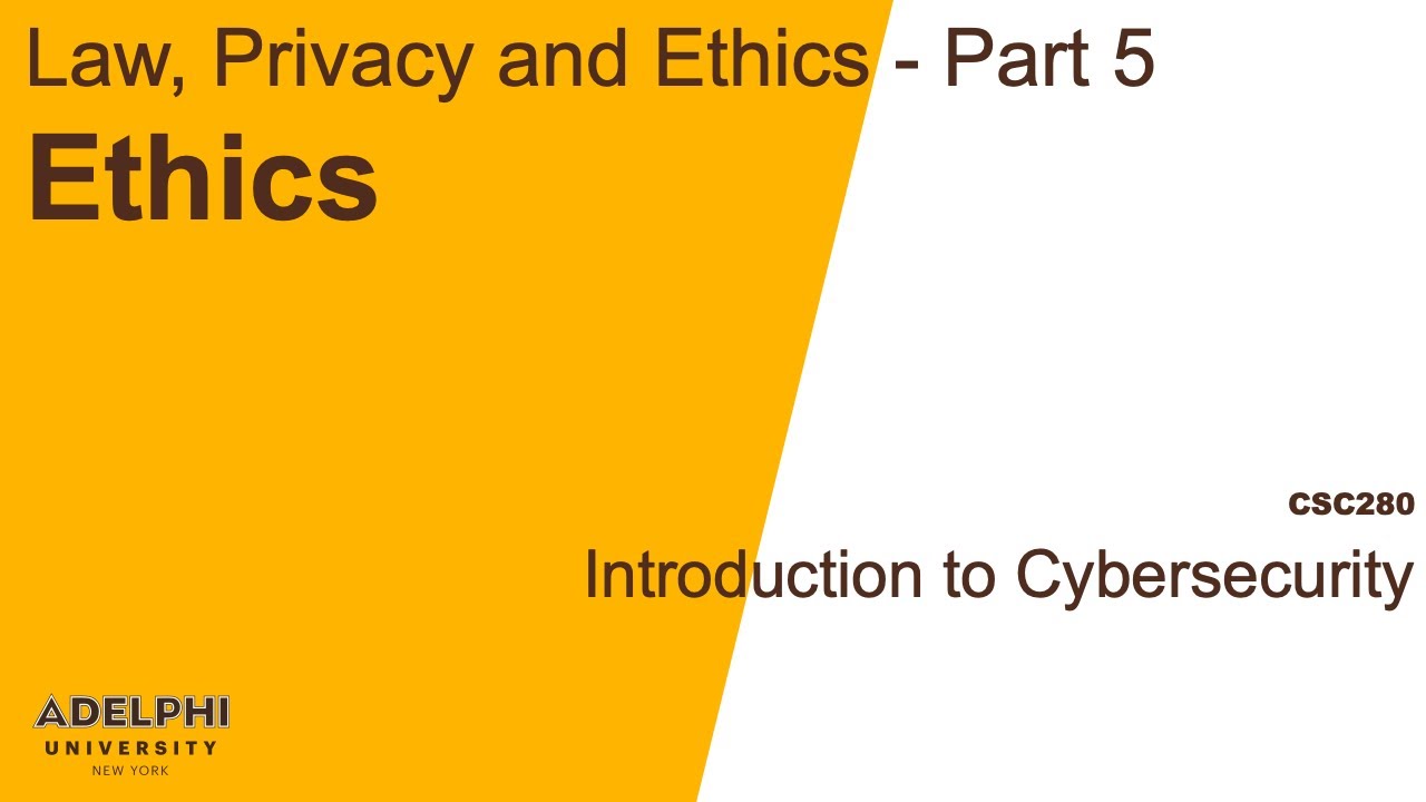 Cyber Law - Ethics - YouTube