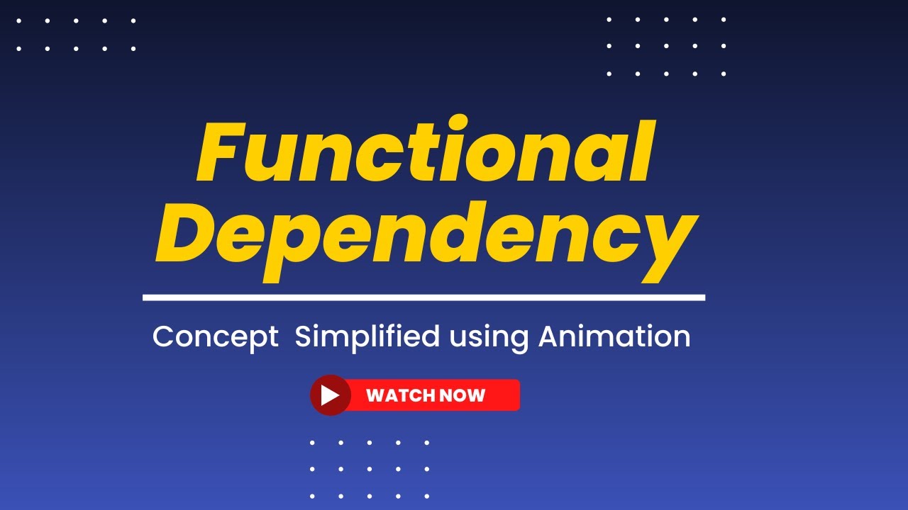 Functional Dependency In DBMS - YouTube