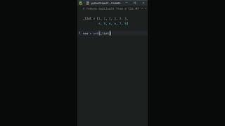 1 SIMPLE Trick To REMOVE Duplicates From ANY List In Python 💫