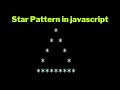 Hollow Pyramid Star Pattern in Javascript 2023 | For loop in js | Papa Developer