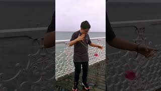 Yoyoing in the rain!  🌧️🤣           #yoyo #shorts