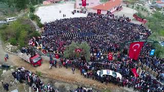 Muğla Afrin Şehidini Uğurladı Drone Çekimleri