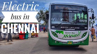 Mtc - E bus | Electric Bus In India | Ashok Leyland Circut Bus | Chennai Electric Bus