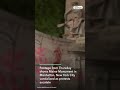 NYC Monument Vandalized During Protests Against Police Brutality #Shorts