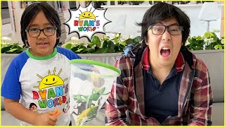Ryan pretend play catching and learning about Bugs with 1 hr education for kids!!!
