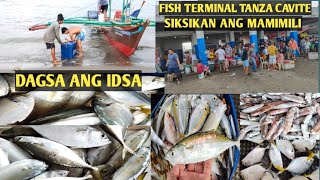 GRABE DAGSA ANG SEAFOOD BAGSAK PRESYO SIKSIKAN ANG MAMIMILI FISH TERMINAL TANZA CAVITE#seafood