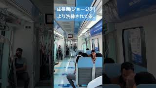 【UAEドバイのメトロ車内】成熟期と成長期の差が実感出来ます。(ジョージア　トビリシの地下鉄編も観てね) #ドバイ #電車 #経済成長 #ビジネスチャンス