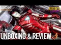 Hot Toys Iron Man 3 Silver Centurion Unboxing & Review