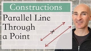 Constructing a Parallel Line through a Point (Geometry)