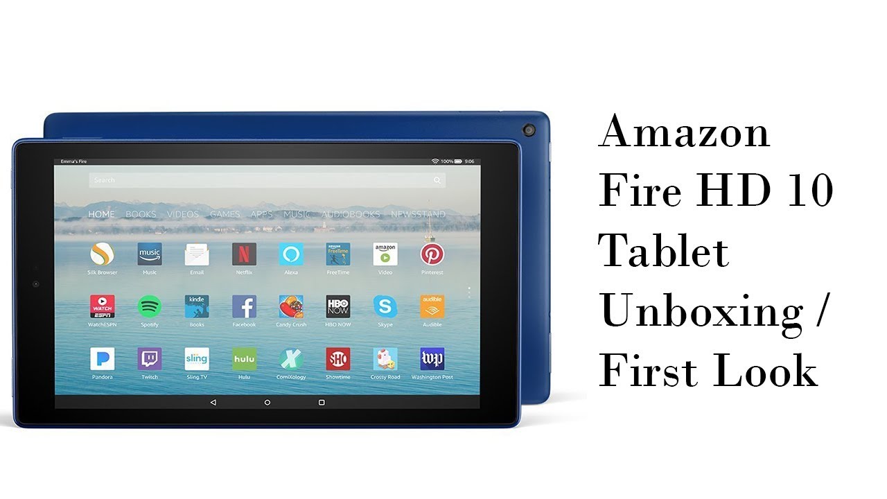 Amazon Fire HD 10 Tablet - Unboxing / First Look - YouTube