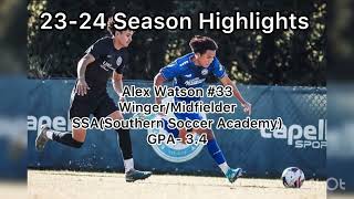 Alex Watson 23-24 highlights (SSA MLS Next)