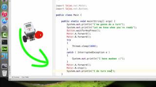 NXT + Java/Lejos: Basic Swing/Pivot Turn in IntelliJ
