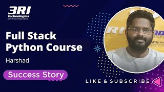 Harshad's Success Story | Full Stack Python Developer | 3RI Technologies