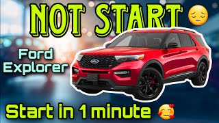 Ford explorer not start easy solution.