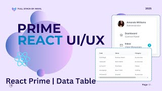 #3 | PrimeReact Tutorial: Build Stunning UIs with React & PrimeReact Component | DATA TABLE