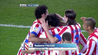 La Liga | Golazo de Falcao (0-1) en el FC Barcelona - Atlético de Madrid | 16-12-2012 | J16
