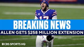 Josh Allen Signs a Contract Extension Worth Over a Quarter of a Billion Dollars