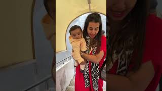 ✅Infant baby care tips during travel in flight || Sanjana Galrani  #shorts || prince Alarik