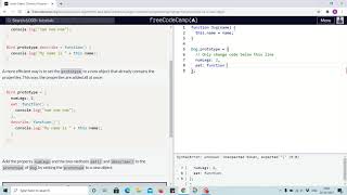 Tutorial 13 - Change the prototype to a new object - freecodecamp