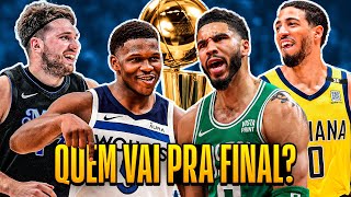 FINAIS DE CONFERÊNCIA DA NBA! - SIMULAÇÃO NBA 2K24 | Caio Reage AO VIVO