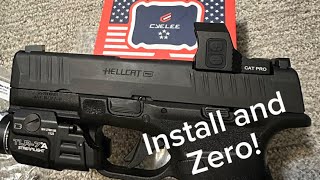 Installing And Zeroing Cyelee Cat Pro on The Hellcat Pro by Springfield Armory