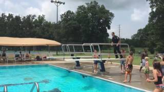 Paducah Police Chief and Officers with Campers at Noble Park Pool, July 28, 2016