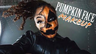 Pumpkin Face Halloween Makeup Tutorial | Spooky Szn’20 Look No.1