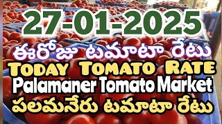 పలమనేరు 🍅🍅🍅టమాటో మార్కెట్ ధరలు 27-01-2025 ||ఈ రోజు టమోటా ధర Palamaner Market||@ckgowthamvlogs