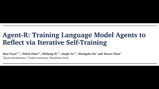 Agent-R: Training Language Model Agents to Reflect via Iterative Self-Training