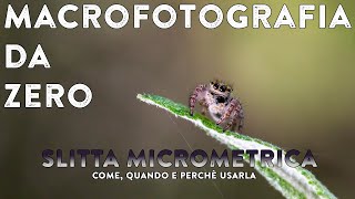 #4 MACROFOTOGRAFIA da ZERO: slitta micrometrica, come si usa e a cosa serve