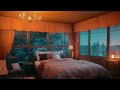 Gentle Rain Cozy bedroom 2 hours NO mid-roll ads | Ambience | sleep | meditation