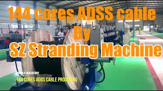 【Hongkai Machinery】- 144 cores ADSS cable produced by SZ Stranding machine | Tanzania Factory |