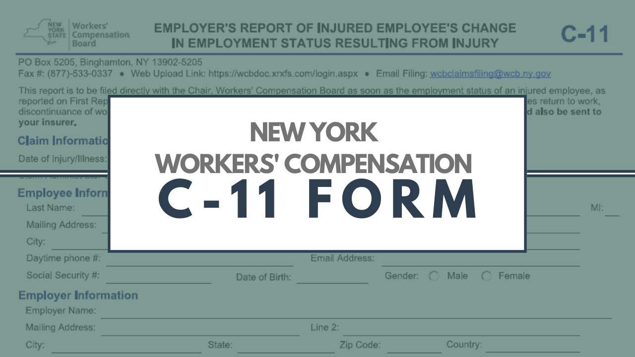 C-11FORM: New York Workers' Compensation Forms - YouTube