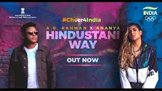 A R Rehman and Ananya Birla  .. *Cheer for India*  song for Tokyo Olympics released today,