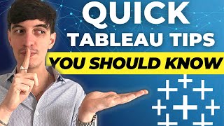 QUICK Tableau Tips I Wish I Knew