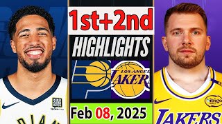 Los Angeles Lakers vs Indiana Pacers 1st+2nd Qtr Feb 08, 2025 Highlights | NBA SEASON