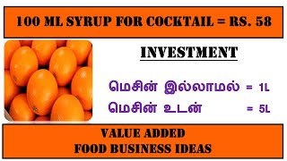 Syrup making business ideas | Best business ideas | Paname Mandhiram