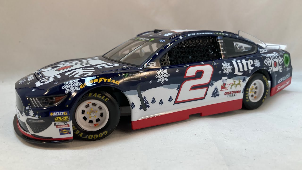 Review: 2019 Brad Keselowski #2 Miller Lite Beer Holiday Sweater Ford ...