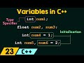 Variables in C++