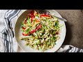 Asian Coleslaw Salad - Crunchy & Easy! (Paleo, Whole30, Vegan Option)