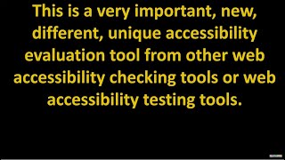 New web accessibility evaluation tools web accessibility checking tools, accessibility testing tools