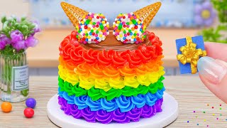 🔴LIVE🔴 Wonderful Rainbow Ice Cream Cake 🌈 Satisfying Miniature Cake Decorating Ideas 🤩Mini Wonderful