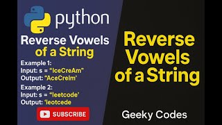 Reverse Only Vowels in a String | Python Two-Pointer Trick